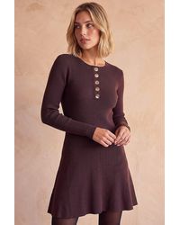 D.u.s.k - Button Detail Knit Dress - Lyst