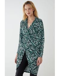 Blue Vanilla - Draped Dip Hem Top - Lyst