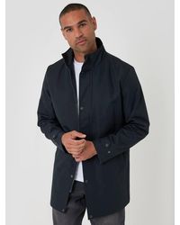 Threadbare - Showerproof Funnel Neck Longline Mac - Lyst