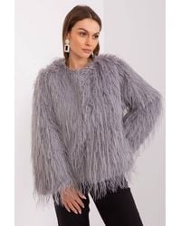 Love Lace - Fur Trim Lined Transitional Jacket With Pockets Style 189531 - Lyst
