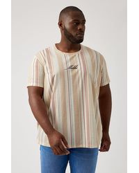 Burton - Plus And Tall Stone Malibu Stripe T Shirt - Lyst