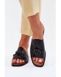 Love Lace - Flat Heel Sandals With Drative Lacing Design & Comfort - Lyst