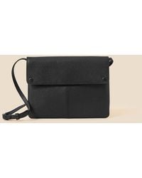 Accessorize - Leather Cross-body Messenger Bag - Lyst