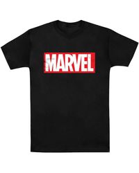 Marvel Comics - Box Logo Cotton T-Shirt - Lyst