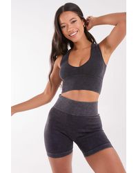Pink Vanilla - Washed Active Crop Top - Lyst