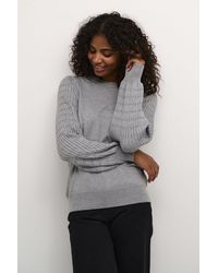 Kaffe - Kananna Round Neck Regular Fit Pullover - Lyst