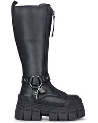 Buffalo - Gospher Biker Platform Vegan Nappa Knee-High Boots - Lyst