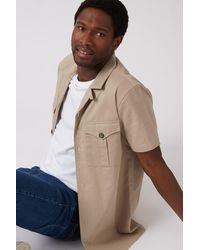 Burton - Twin Pocket Stone Short Sleeve Shirt - Lyst