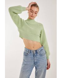 Pink Vanilla - High Neck Knitted Jumper - Lyst