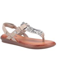 Hush Puppies - 'norah' Smooth Leather Toe Post Sandals - Lyst