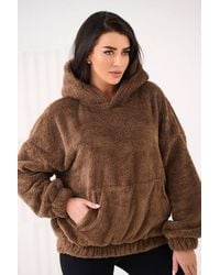 Love Lace - Casual Teddy Bear Hooded Sweatshirt Pocket - Lyst