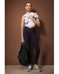 WOVCOR - Crossover Waist Full-Length High-Rise Sports Leggings - Lyst