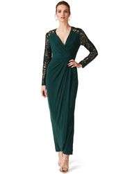 daniela sequin sleeve maxi dress