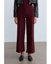 Dilvin - Wide-Leg Knit Trousers - Lyst