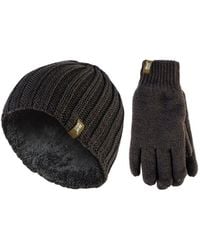 Heat Holders - Fleece Lined Thermal Hat & Glove Set For Winter - Lyst