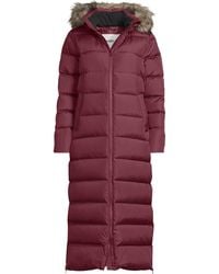 Lands' End - Petite Hooded Maxi Down Coat - Lyst