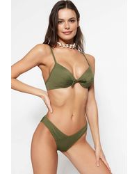 WOVCOR - V Cut High Leg Minimal Bikini Bottom W/ Contoured Fit - Lyst