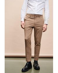 Burton - Skinny Fit Stone Suit Trousers - Lyst