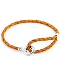Anchor and Crew - Blake & Braided Leather Bracelet - Lyst