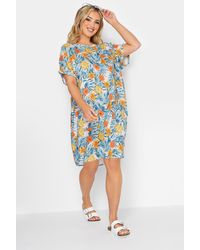 Yours - Printed Tunic Blouse - Lyst