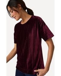 DAMART - Velour Top, Regular Fit, Short Sleeve - Lyst