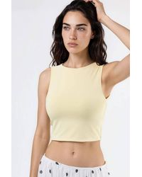 Busem - Boat Neck Sleeveless Knitted Blouse - Lyst