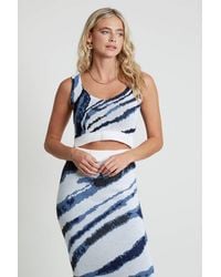 Native Youth - Jacquard Print Scoop Neck Knit Bralet Crop Top - Lyst