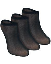 Sock Snob - 3 Pack Invisible Pop Socks 15 Denier Lightweight No Show Socks - Lyst