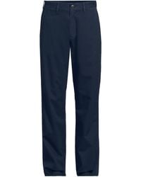 Lands' End - Comfort Waist Classic Fit Flannel Lined Stretch Chinos - Lyst