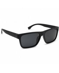 BluCore - Polarized Uv400 Square Sunglasses With Textured Temples - Lyst