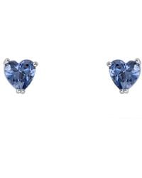 LÁTELITA London - Asscher Cut Heart Stud Earrings Tanzanite - Lyst