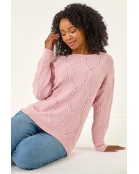 Roman - Petite Faux Pearl Knit Jumper - Lyst