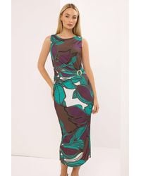 Star by Julien MacDonald - Floral Wrap Maxi Dress - Lyst