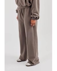 CERNUCCI - Washed Applique Logo Wide Leg Jogger - Lyst