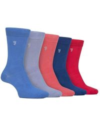 Farah - 5 Pack Bamboo Soft Breathable Socks - Lyst