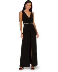 Adrianna Papell - Draped Jersey Gown - Lyst