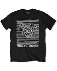 Disney - Unknown Pleasures Mickey Mouse Cotton T-shirt - Lyst