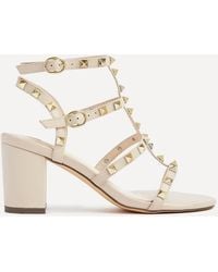 Linzi - Tessa Studded Block Heel Sandals - Lyst