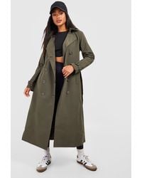 Boohoo - Belted Trench Coat - Lyst