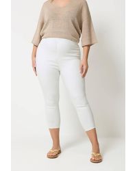 Yours - Cropped Jeggings - Lyst