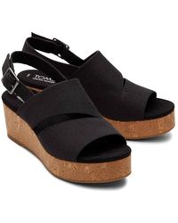 TOMS - Claudine Wedge Sandal - Lyst