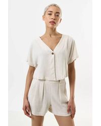 Louche - Cloe Linen Mix Waistcoat Top - Lyst