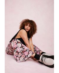 Nasty Gal - Plus Size Floral High Waisted Flares - Lyst