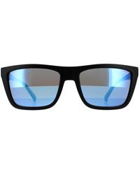 Arnette - Square Matte Black Dark Grey Mirror Water Polarized Sunglasses - Lyst