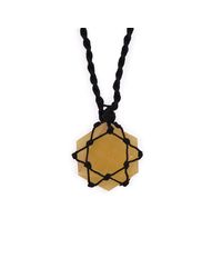 KDMD - Laced Gemstone Hexagon Pendant - Lyst
