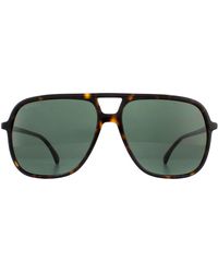 Gucci - Aviator Havana Green Sunglasses - Lyst