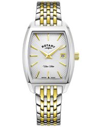 Rotary - Ultraslim Stainless Steel Classic Analogue Quartz Watch - Lb08016/06 - Lyst
