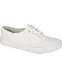 Dek - Canvas Lace Up Plimsolls - Lyst