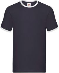 Fruit Of The Loom - Ringer Contrast T-Shirt - Lyst