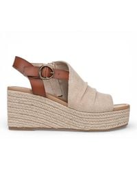 TruClothing - Print Wedge Slingbacks Heel Sandals - Lyst